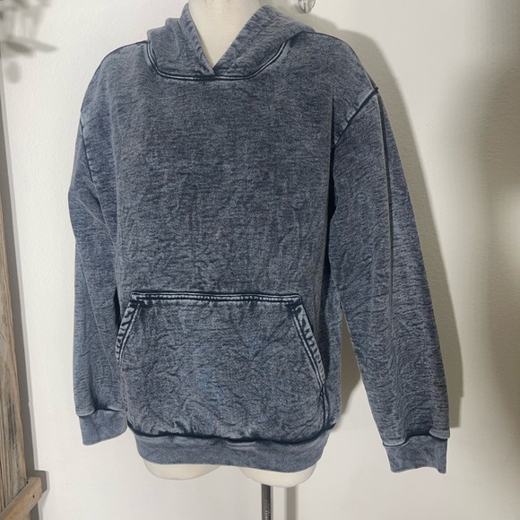 TALENTLESS Other - Talentless heavyweight sweatshirt hoodie black denim acid wash 100% Cotton RARE